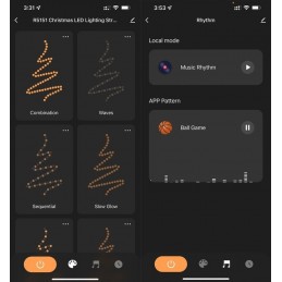 Lampki Ogrodowe Zewnętrzne LED WiFi Wodoodporne 200 LED 40M Tuya WOOX – zdjęcie 3
