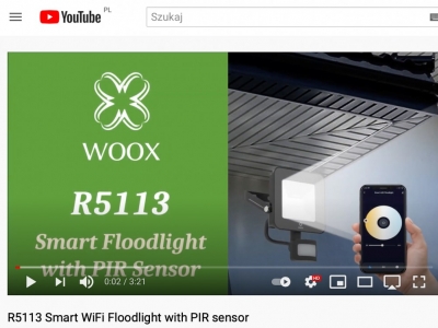 R5113 Smart WiFi Floodlight with PIR sensor - Unboxing wideo - 